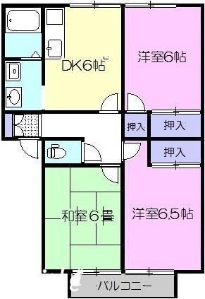 アネシスコートＢの間取り