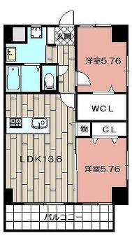 ＴＨＥ　ＳＱＵＡＲＥ・Ｃｅｎｔｒａｌ　Ｒｅｓｉｄｅｎｃｅの間取り