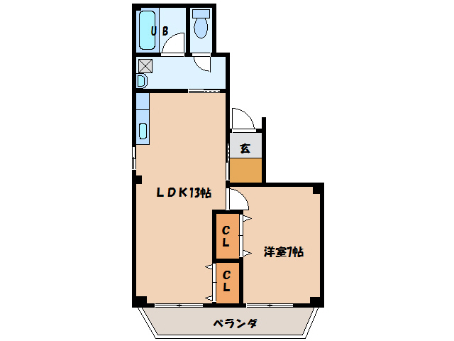 岩国市麻里布町のマンションの間取り