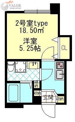 横浜市南区共進町のアパートの間取り