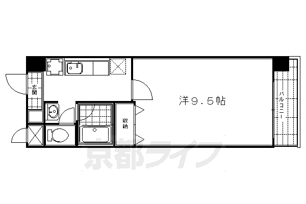 ハウスセゾン四条通の間取り