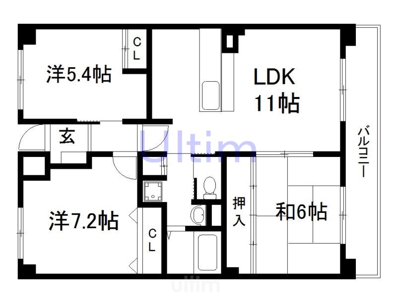 アクスタンスクエアの間取り