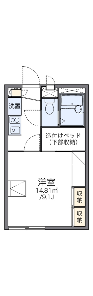 レオパレスセジュール富士の間取り