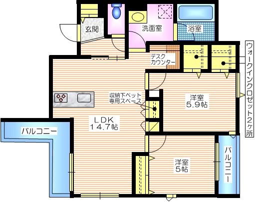 プルミエール湘南二宮IIの間取り