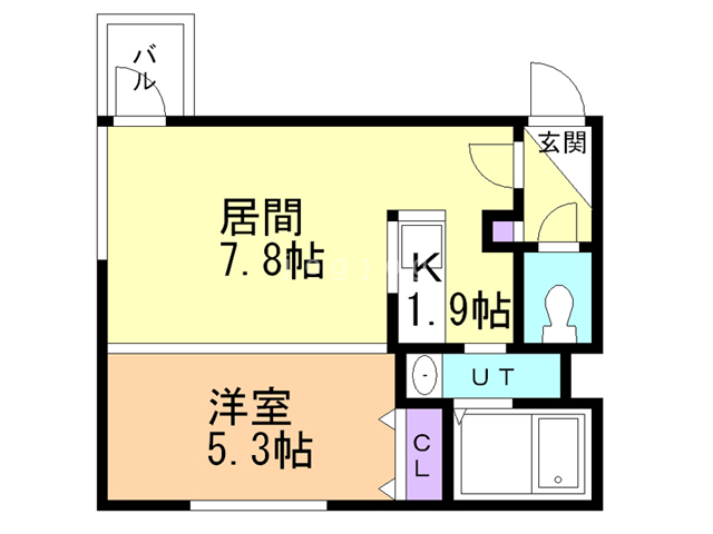 札幌市豊平区豊平七条のマンションの間取り