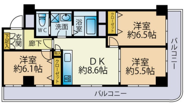 秀和南品川レジデンスの間取り