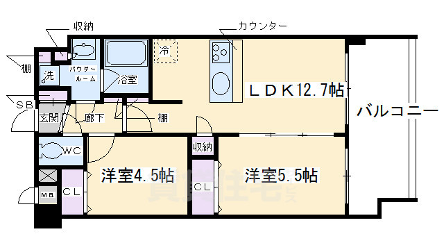 プレサンス京大前の間取り