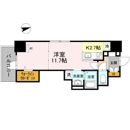 高槻市城北町のマンションの間取り