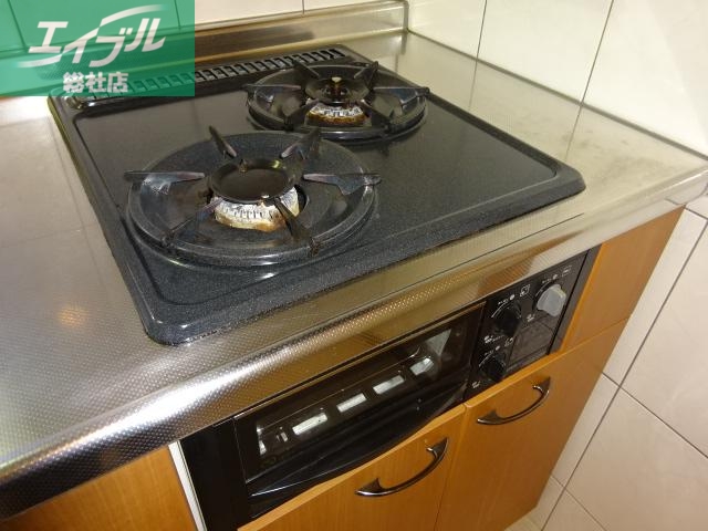 キッチン　２口コンロ