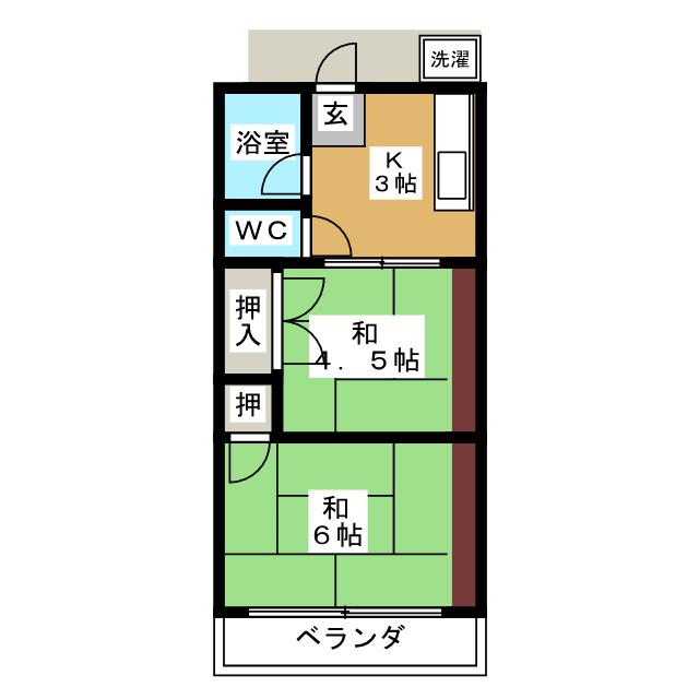 第3五光ハイツの間取り写真