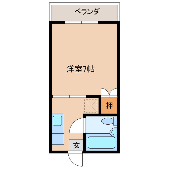 都城市 2階建 築37年の間取り写真