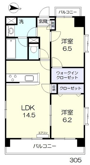 WIN北方の間取り写真