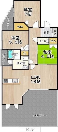 CITY SPIRE夕陽丘の間取り写真