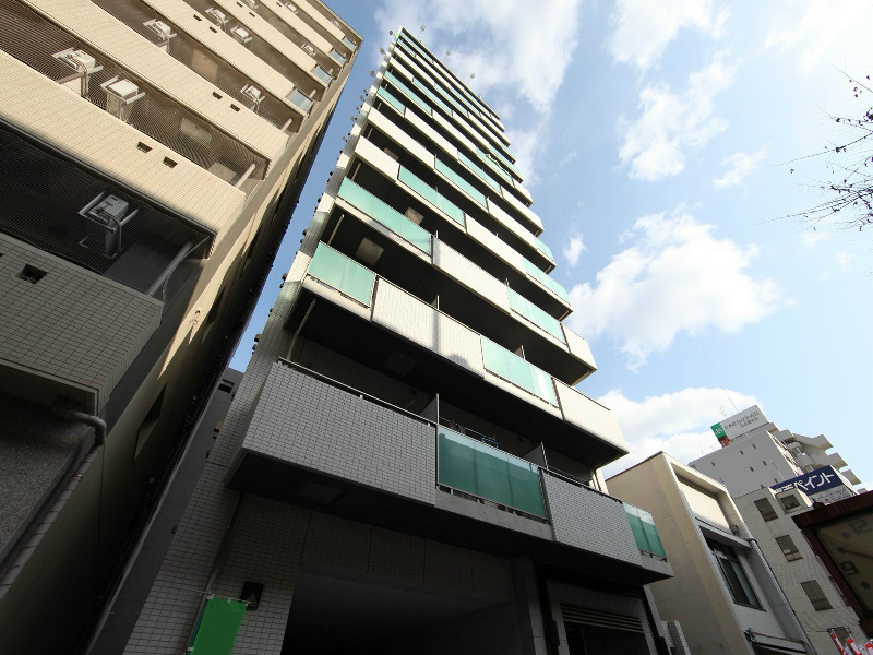 建物外観　外観　デザイナーズ　オートロック付　外壁タイル張り