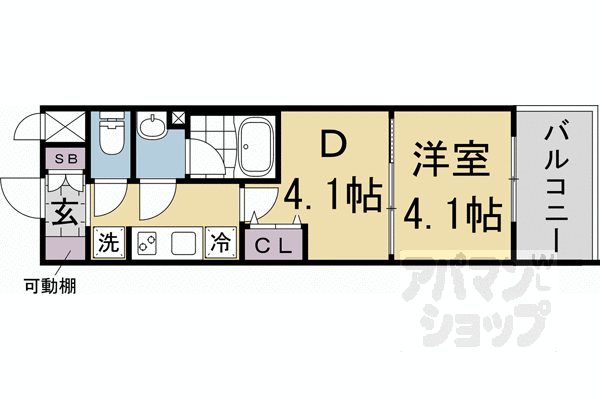 ASCLAIRE京都吉祥院の間取り写真