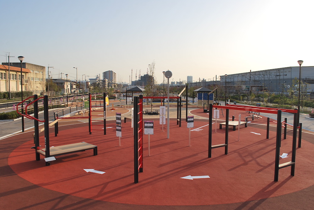 公園　健都レールサイド公園（公園）まで625m