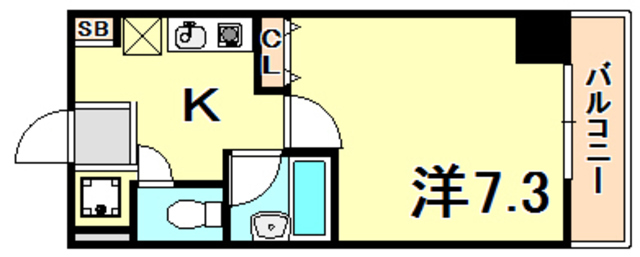 アルパ三宮の間取り写真