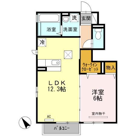 リバティロードS.の間取り写真