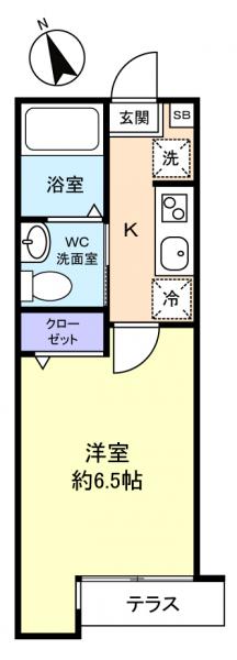 津田沼THE CLASSの間取り写真