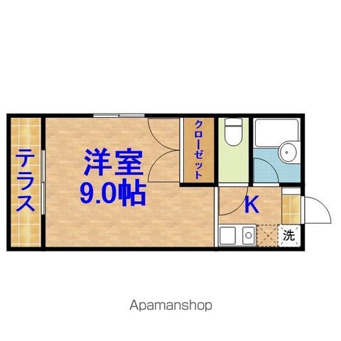 ＪＲ外房線 鎌取駅 徒歩17分 2階建 築31年の間取り写真