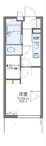 レオパレスレイルウェイヒルズの間取り写真