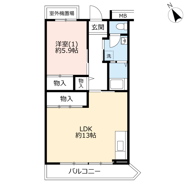 UR橋本四丁目の間取り写真