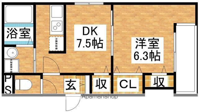 フジパレス豊新I番館の間取り写真