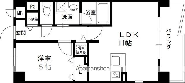 阪急京都線 上牧駅 徒歩3分 6階建 築17年の間取り写真