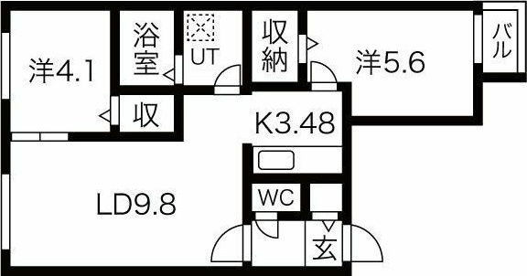 カオン山鼻の間取り写真