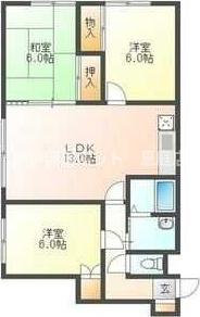第3恵庭マンションの間取り写真