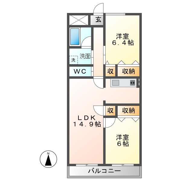 Soleil IWATAの間取り写真