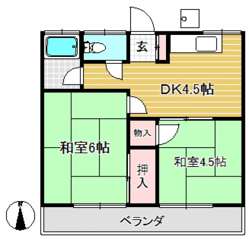 第１みのり荘の間取り