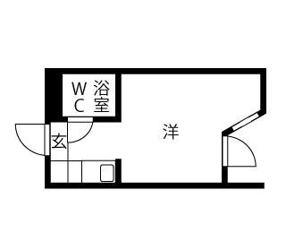 名古屋市熱田区西野町のマンションの間取り