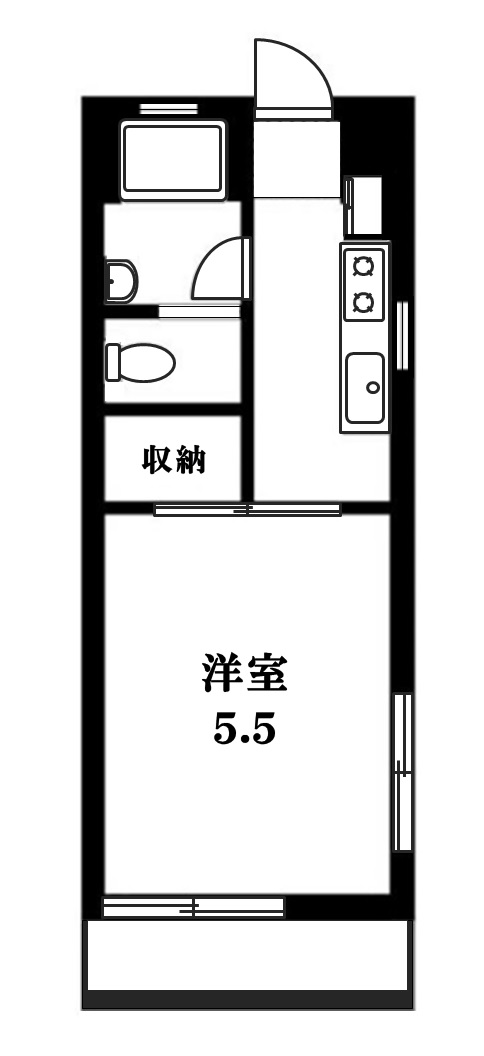 【世田谷区奥沢のマンションの間取り】