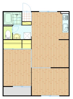 マンション浅名の間取り