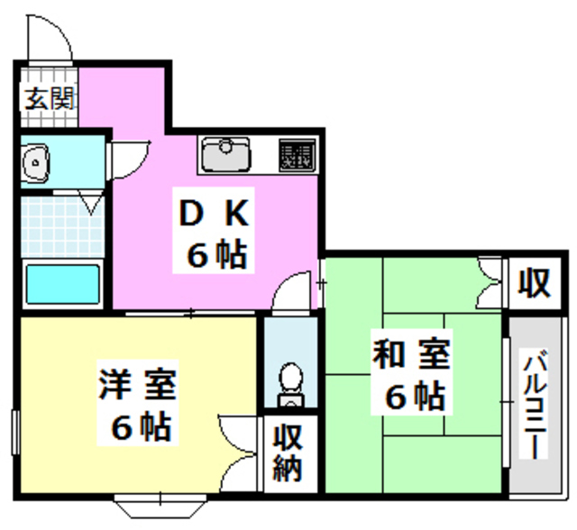 茨木市寺田町のマンションの間取り