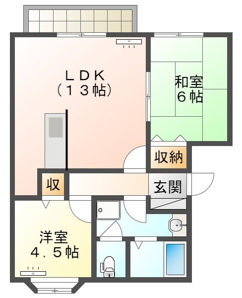 ライジングサンIIの間取り