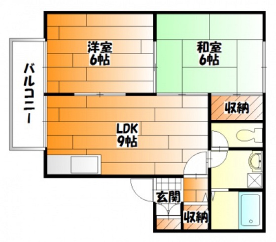 フィールド四番館Ａ棟の間取り