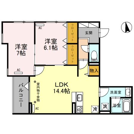 TORISIAS 元今泉の間取り