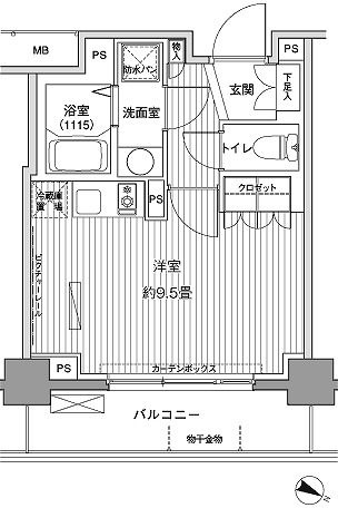 ヒューリックレジデンス茗荷谷の間取り