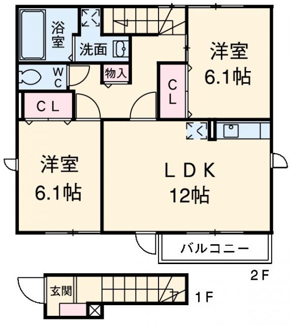 グレイスＡの間取り