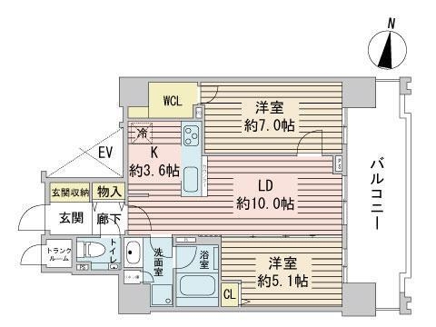 ライオンズ札幌中央レガシアの間取り