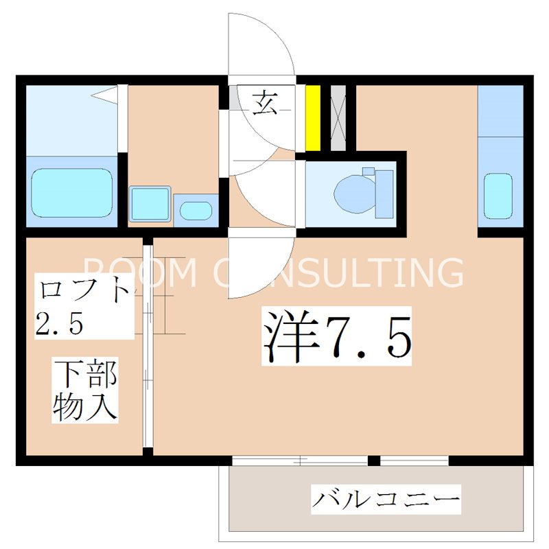 リーベンパレス郡元の間取り