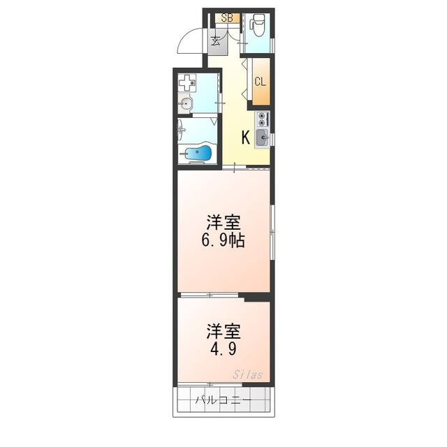 フォーリアライズ京都東寺の間取り