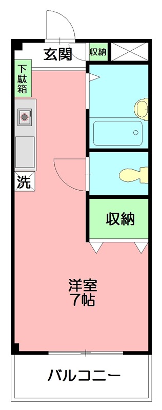 ファーストシティ六会の間取り