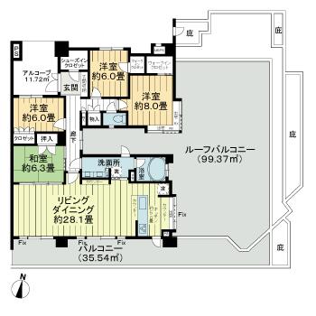 レクセルはるひ野フォレスタの間取り