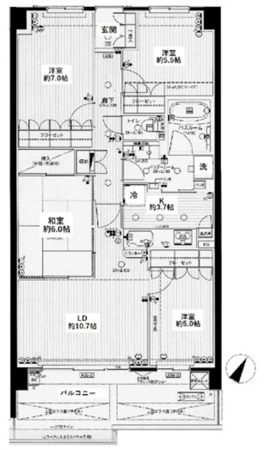 日神パレステージ籠原の間取り