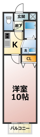 刈谷市今岡町のアパートの間取り