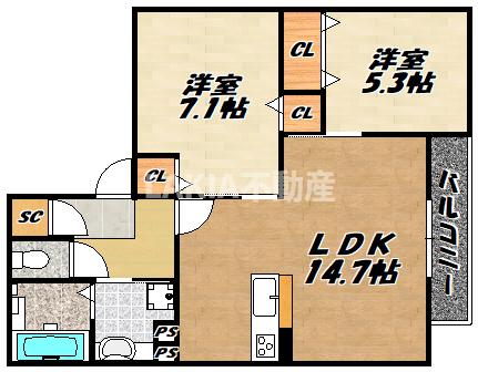 ザ・バンダイの間取り