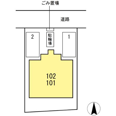 【メゾン　ブリヤンの駐車場】